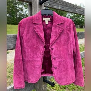 Parisian signature suede blazer